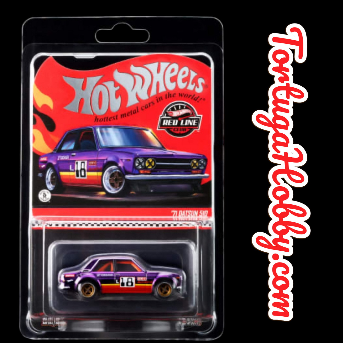 2026 - Hot Wheels Redline  '71 Datsun 510 Purple Spectraflame RealRiders