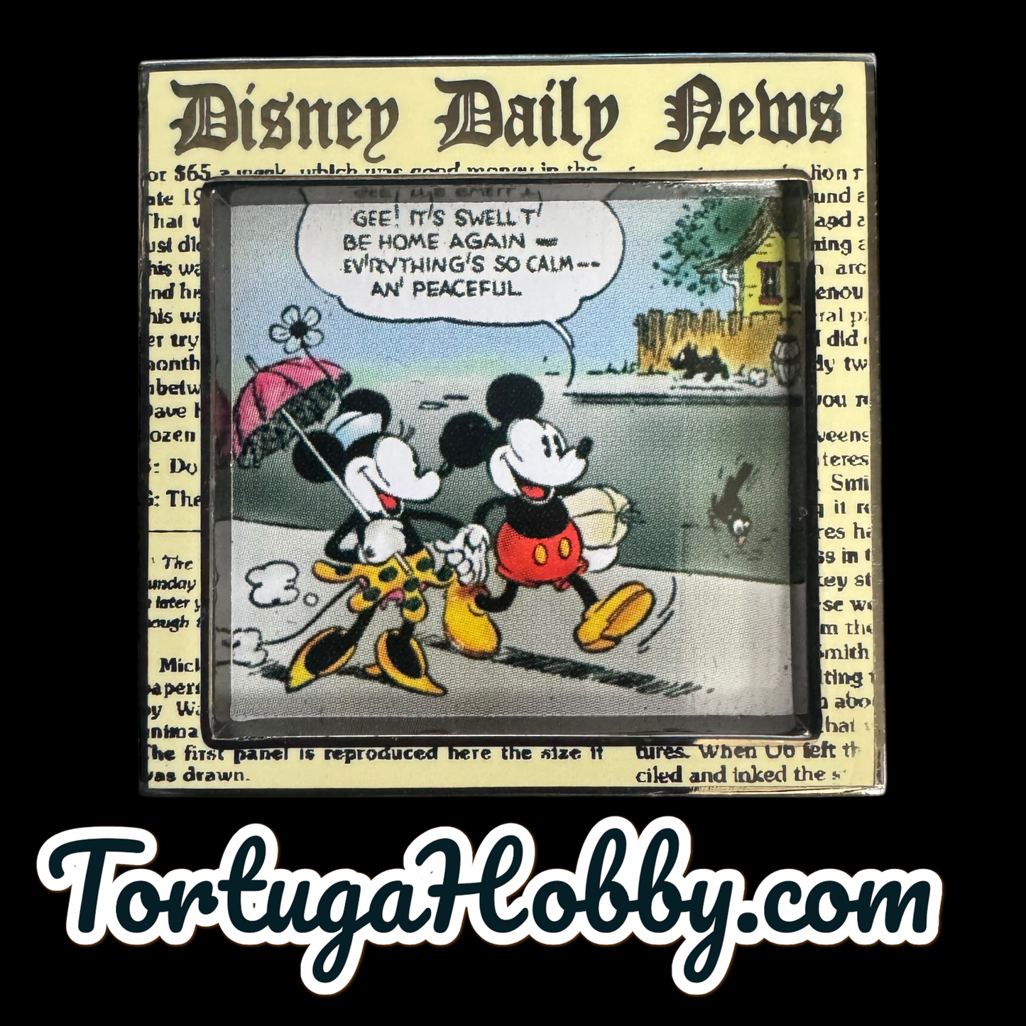 2001 - Walt Disney Collectible Comic Strip Pins - Set Of 4.