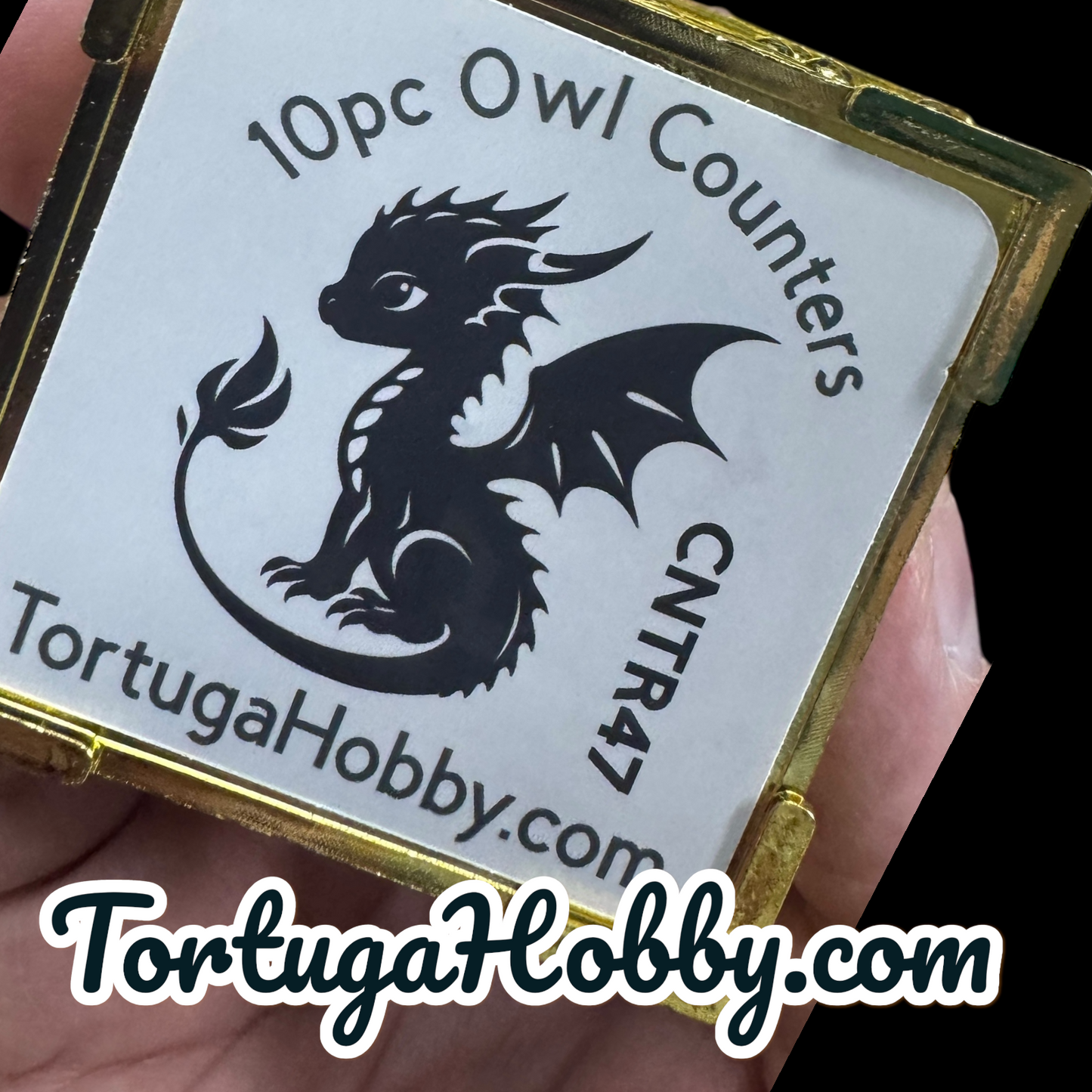10pc Owl Counters in Golden Box Perfect for Unique Game Night - CCG - Role Play