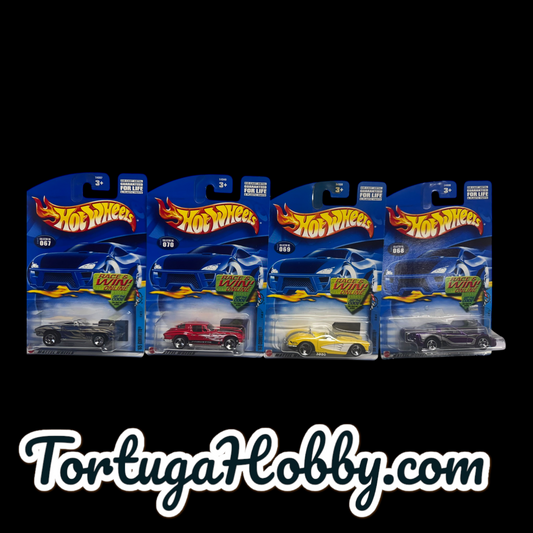 2001 - Hot Wheels - 4 Car Set - Corvette Series