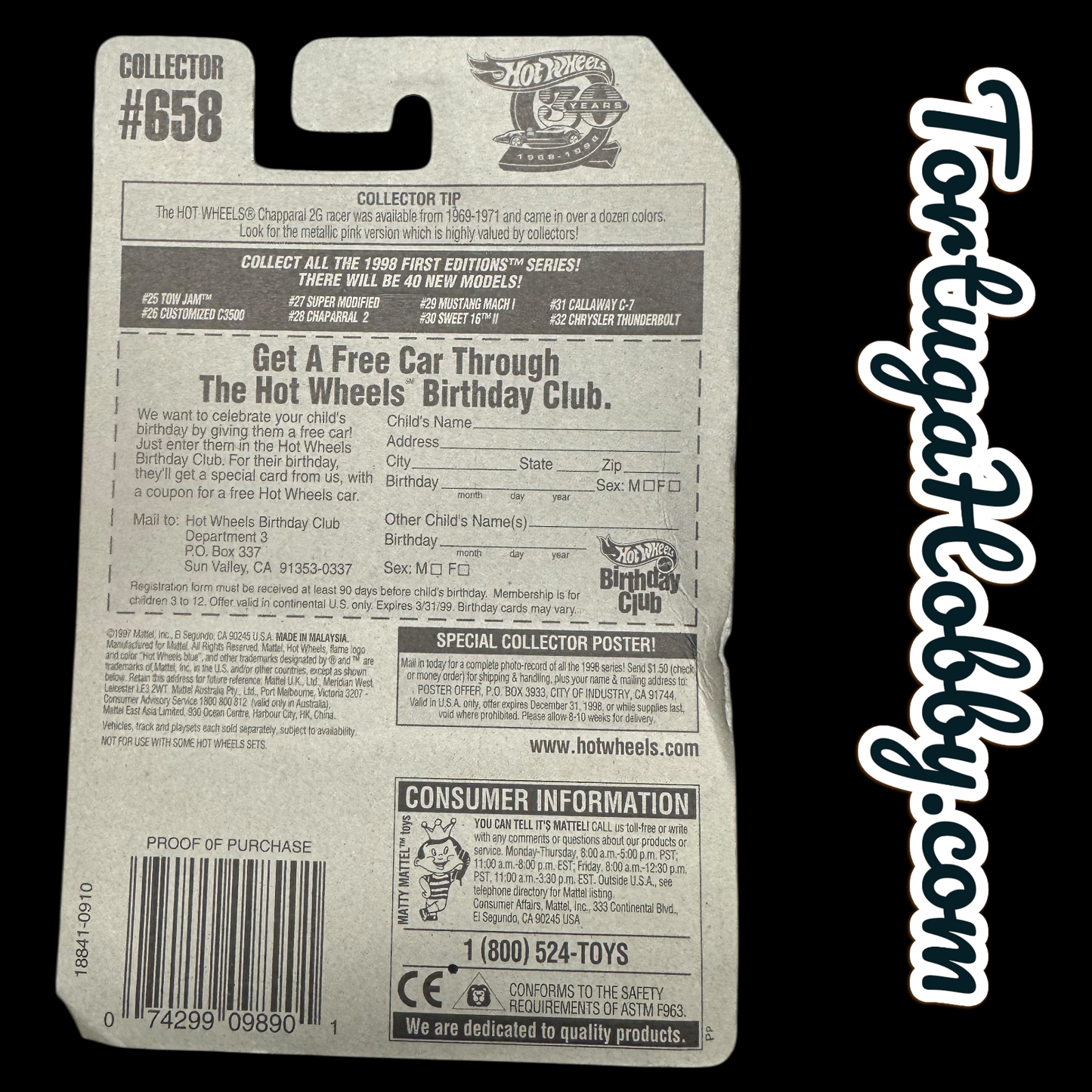 1998 - Hot Wheels - 1998 First Editions - Tow Jam - #658