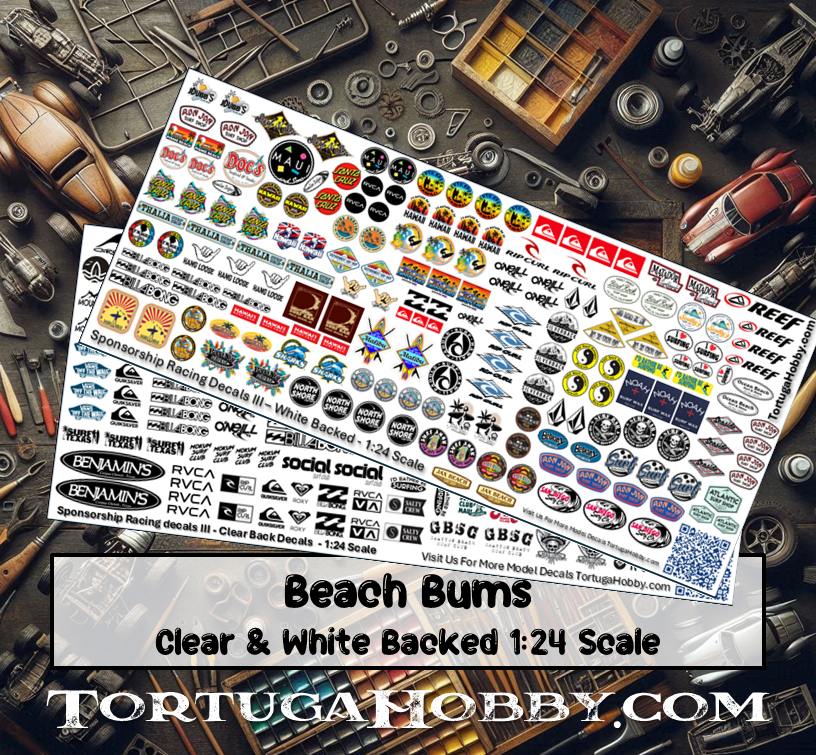 Beach Waterslide Decals