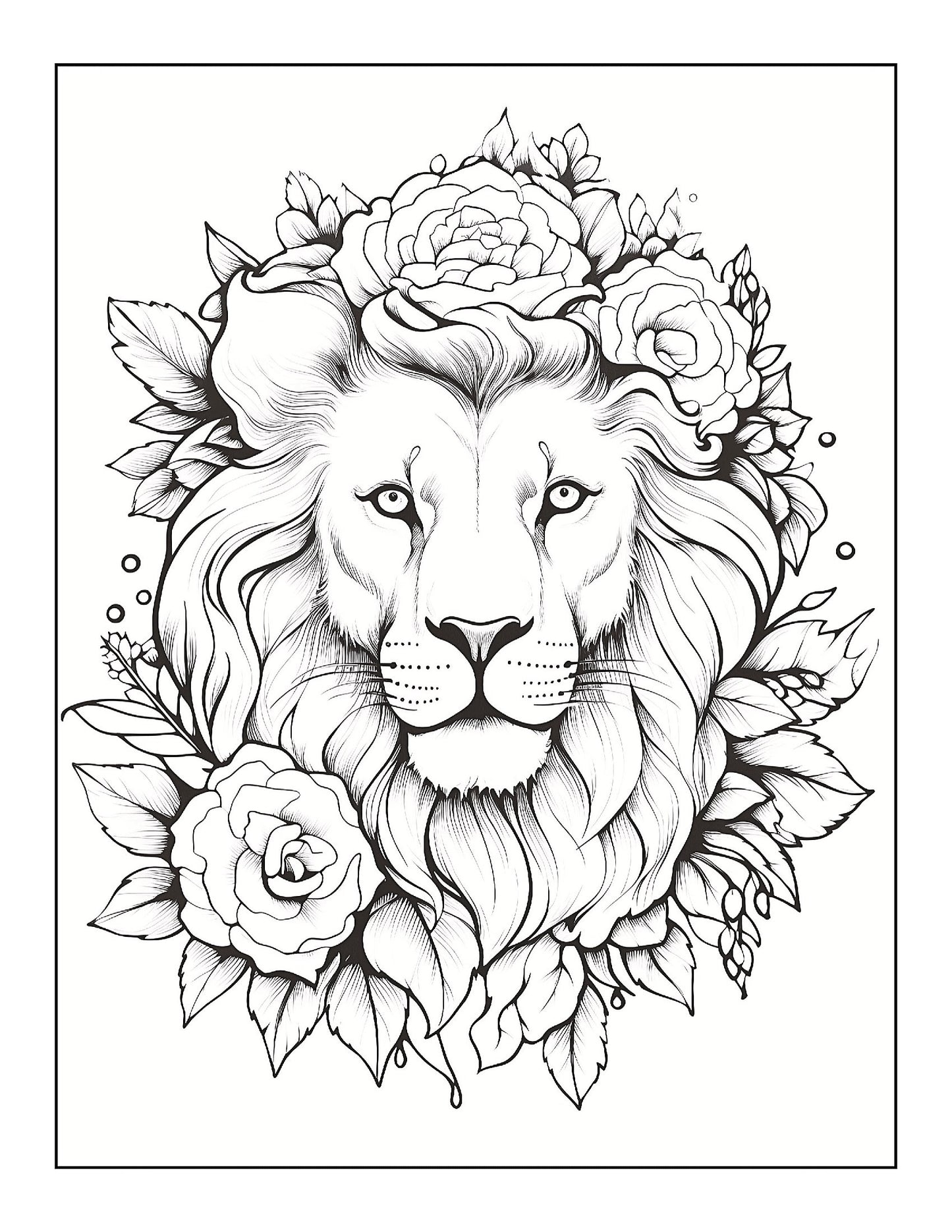 Coloring Book - Blossoms & Beasts