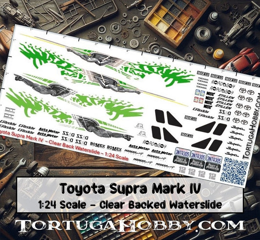 Toyota Supra Mark IV - Fast & Furious - 1:24 Scale Decals