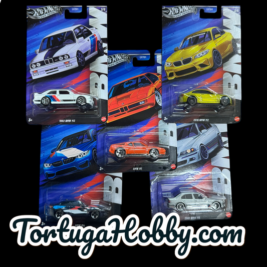 2025 - Hot Wheels Silver Series BMW Themed Set of 5 M1, M2, M3, M4, M5