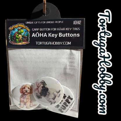 Aoha Keychain Buttons - Be Unique With Interchangeable Buttons
