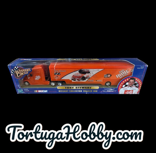 2000 WINNERS CIRCLE 1/64 #20 TONY STEWART DIECAST NASCAR TRAILER TRUCK RIG