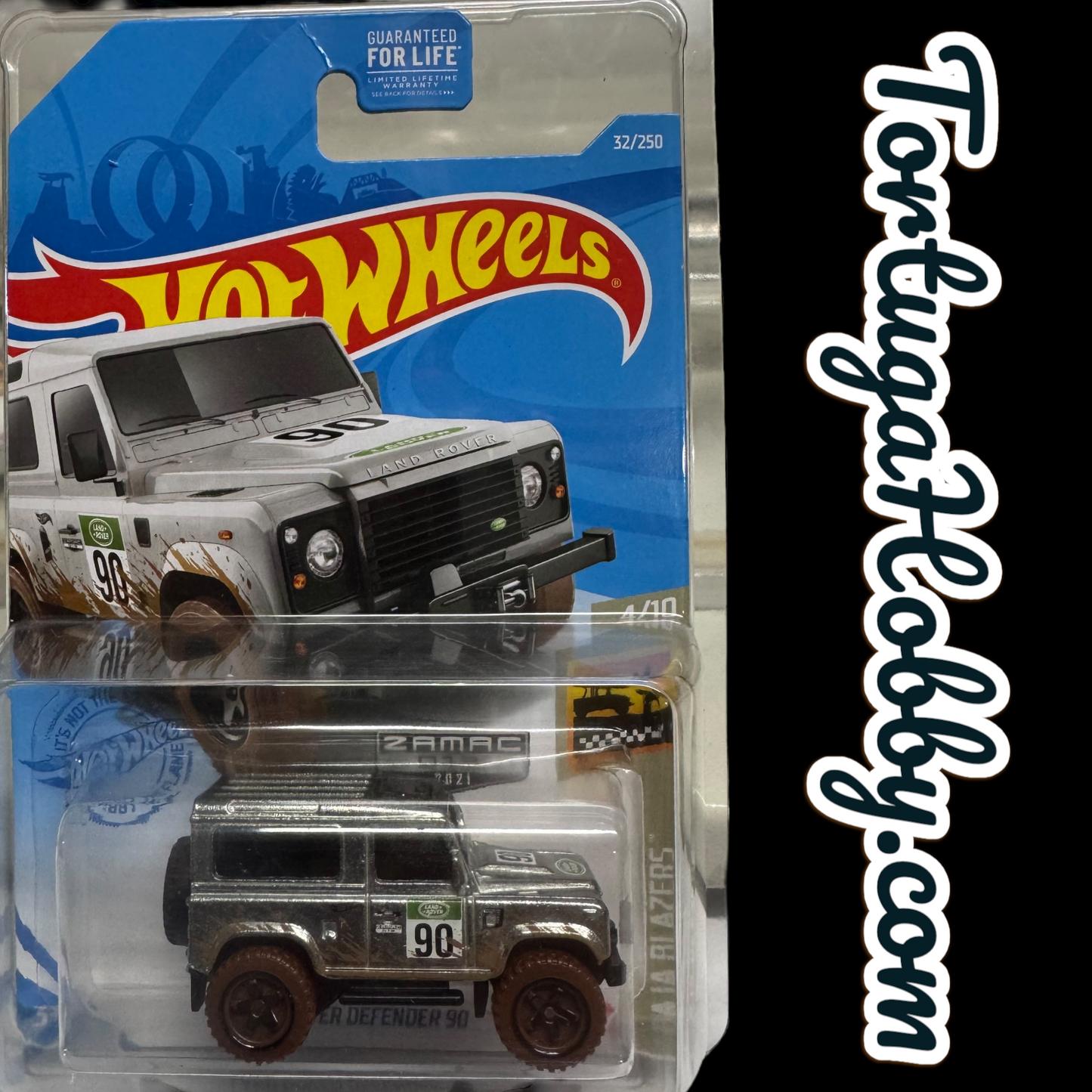 2020 - Hot Wheels Silver  ZAMAC Land Rover Defender 90
