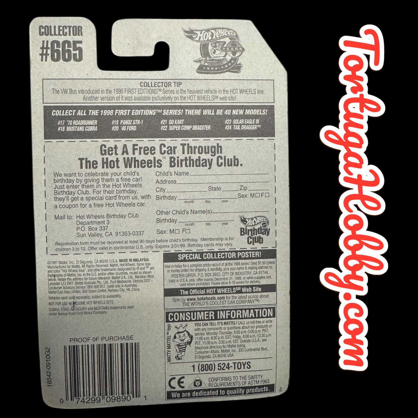 1998 First Editions - Hot Wheels - Mustang Cobra - Mainline - #18 Of 40