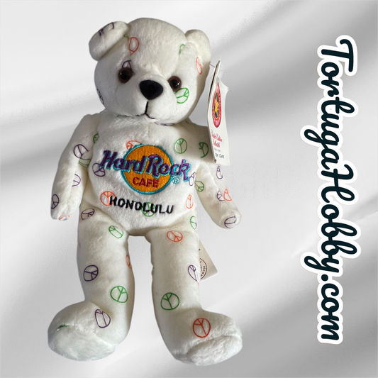2004 - Hard Rock Café Honolulu Peace Sign Beard - Herrington Teddy Bears