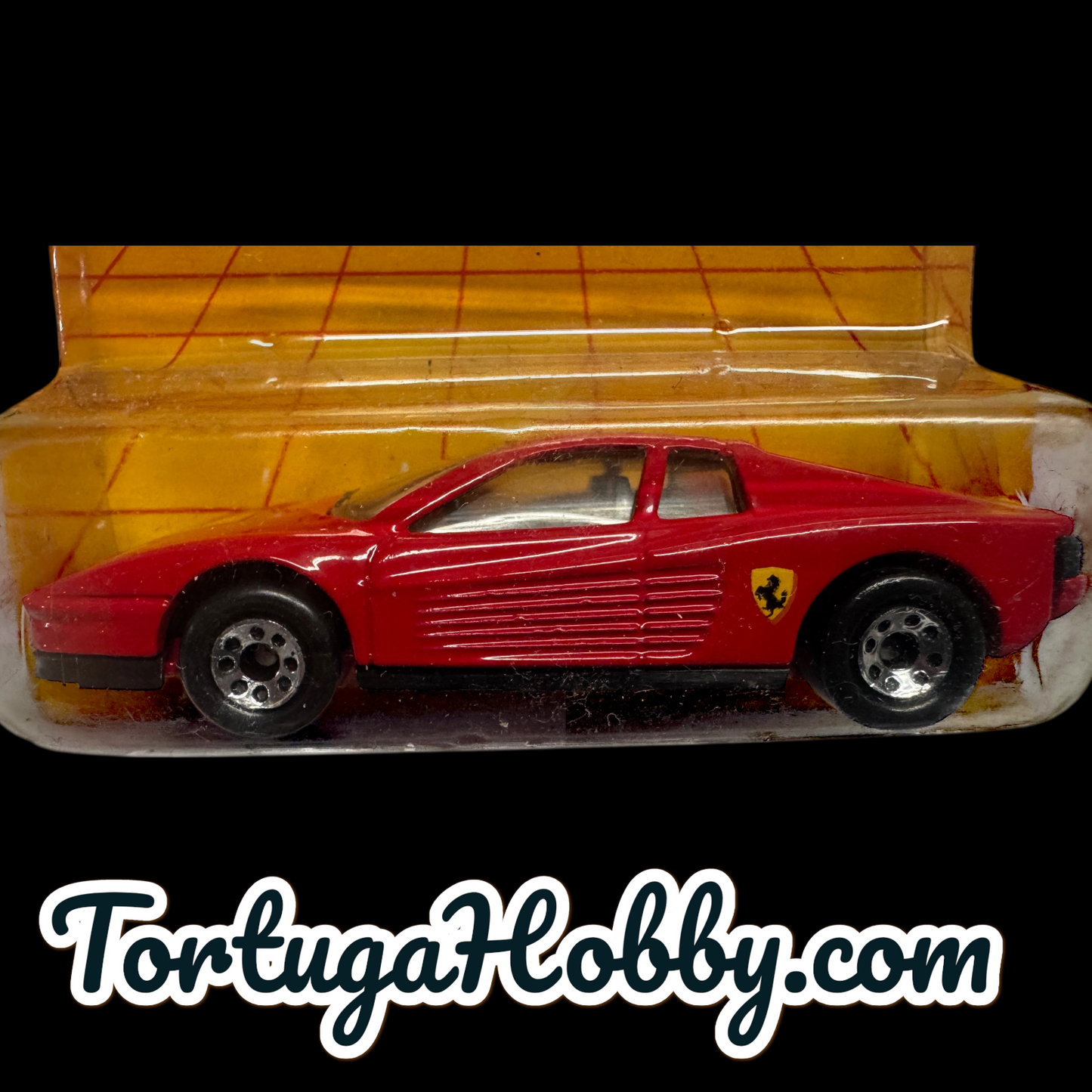 1993 - Matchbox - Ferrari Testarossa - Card Has Some Aging See Pictures.