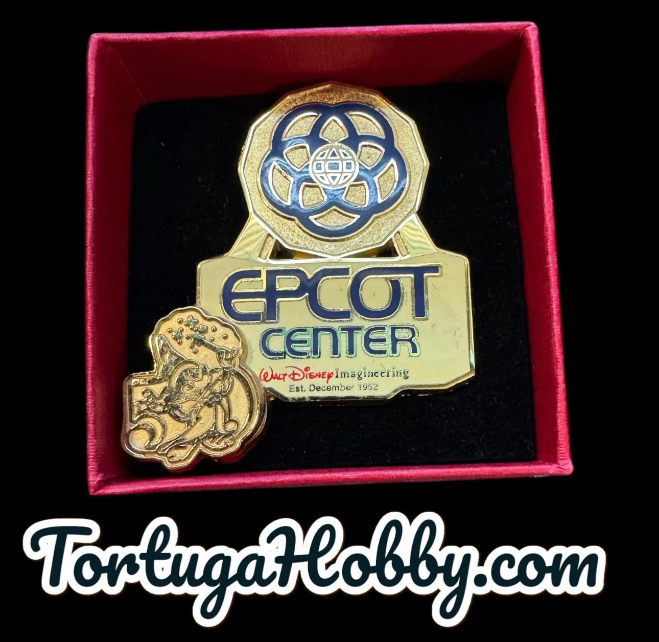 Disney Pin - WDI - 50th Anniversary - Epcot Center (Gold) LE 2500