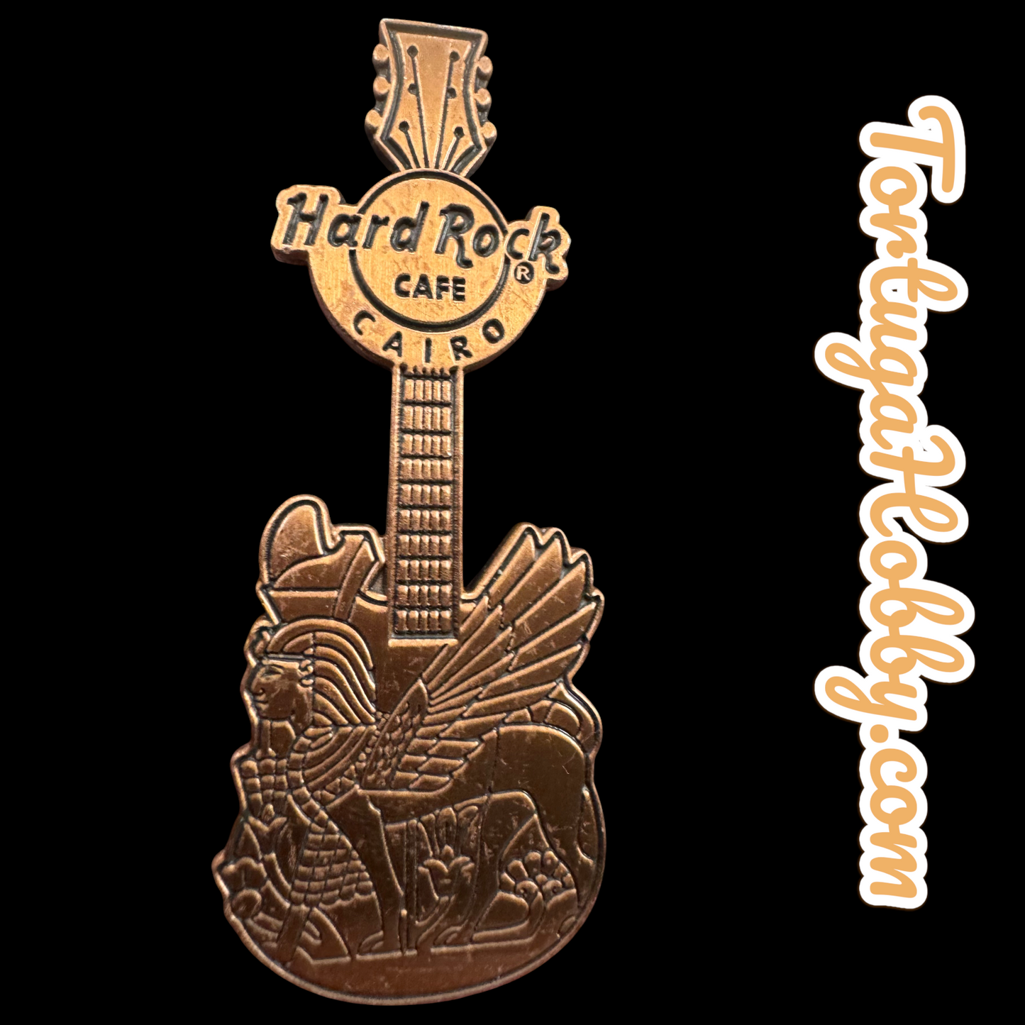2017 - Hard Rock Cafe - Cairo - Copper Guitar 🎸 Embossed Winged Sphinx LE 200