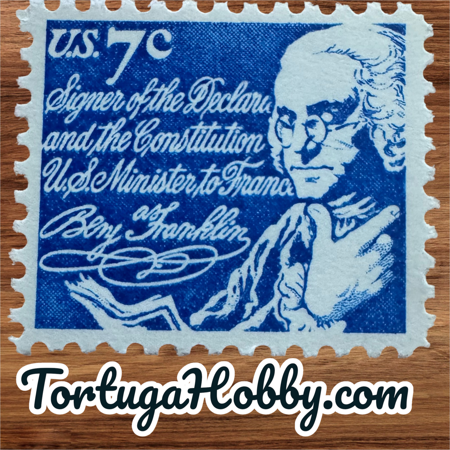 1970 - Benjamin Franklin - 7 Cent Stamp - Signer Of Declaration Of Independence
