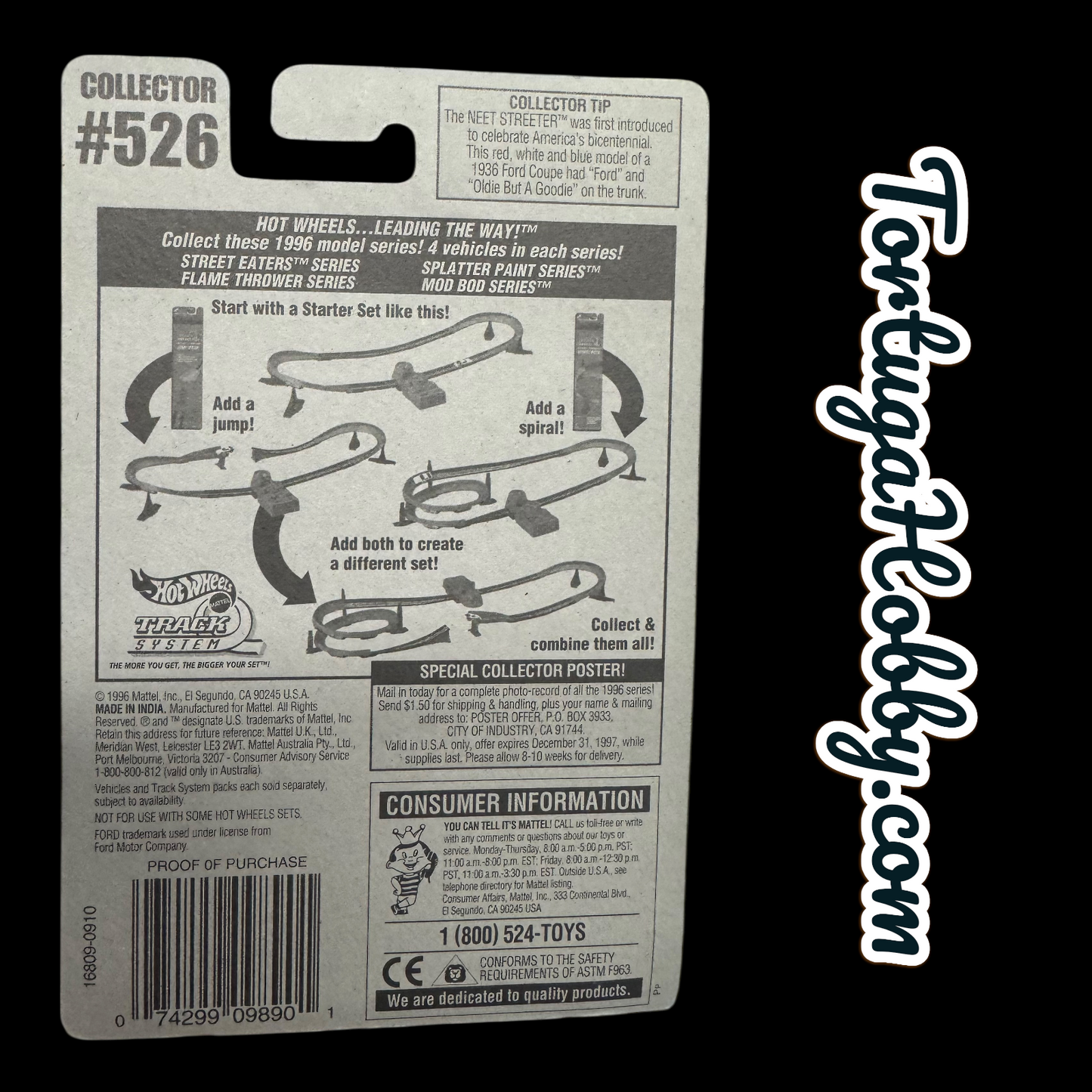 1996 - Hot Wheels- Mainline - Collector #526 NEET STREETER - Yellow