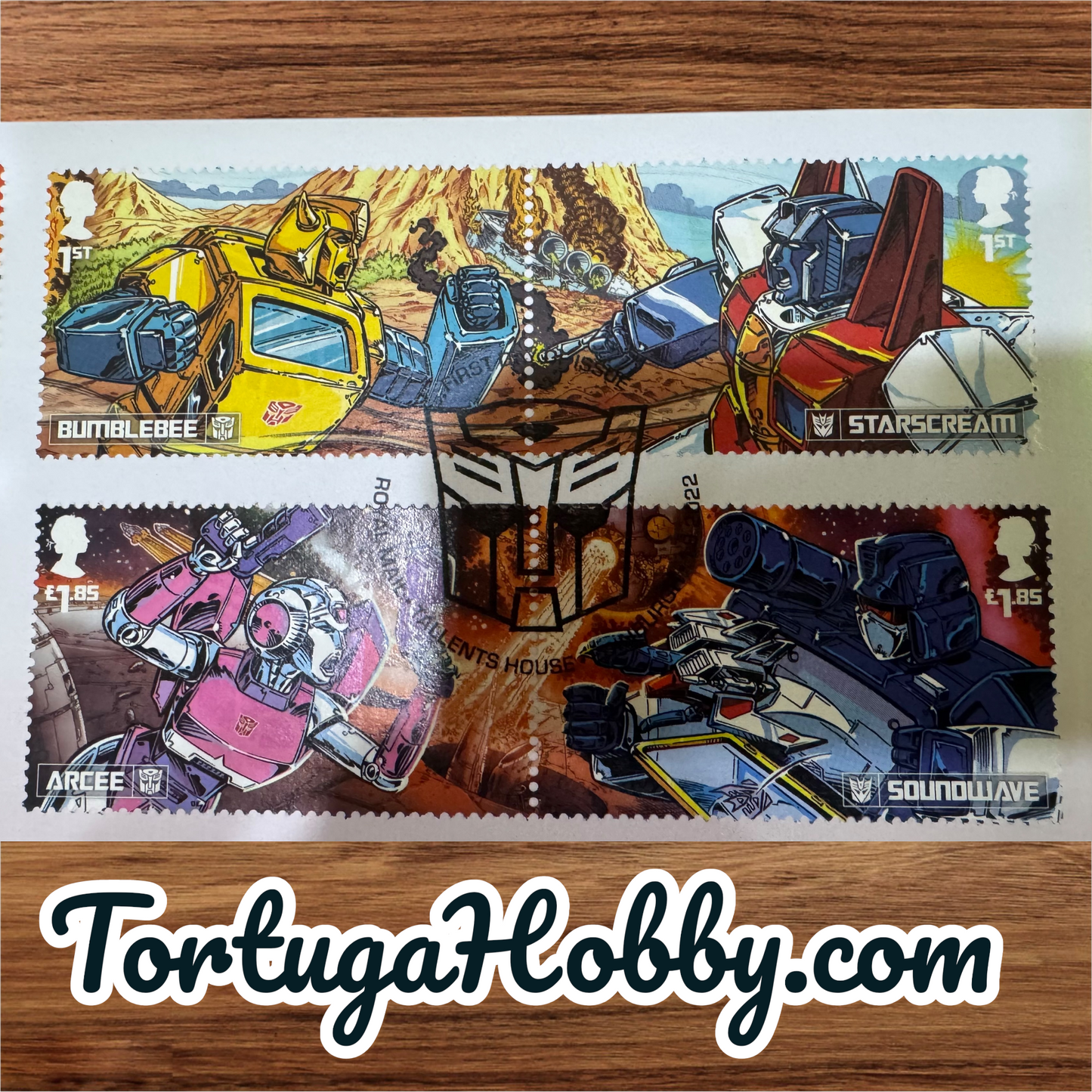 2022 Royal Mail First Day Cover featuring the 2022 Transformers Stamp Collection