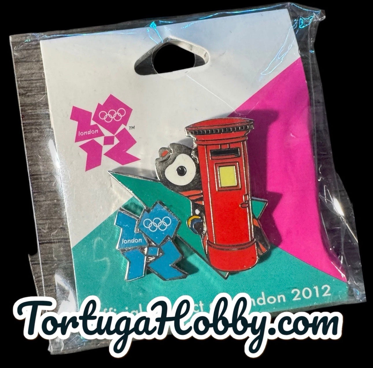 2012 London Official Olympic Pin - Wenlock & British Postal Box