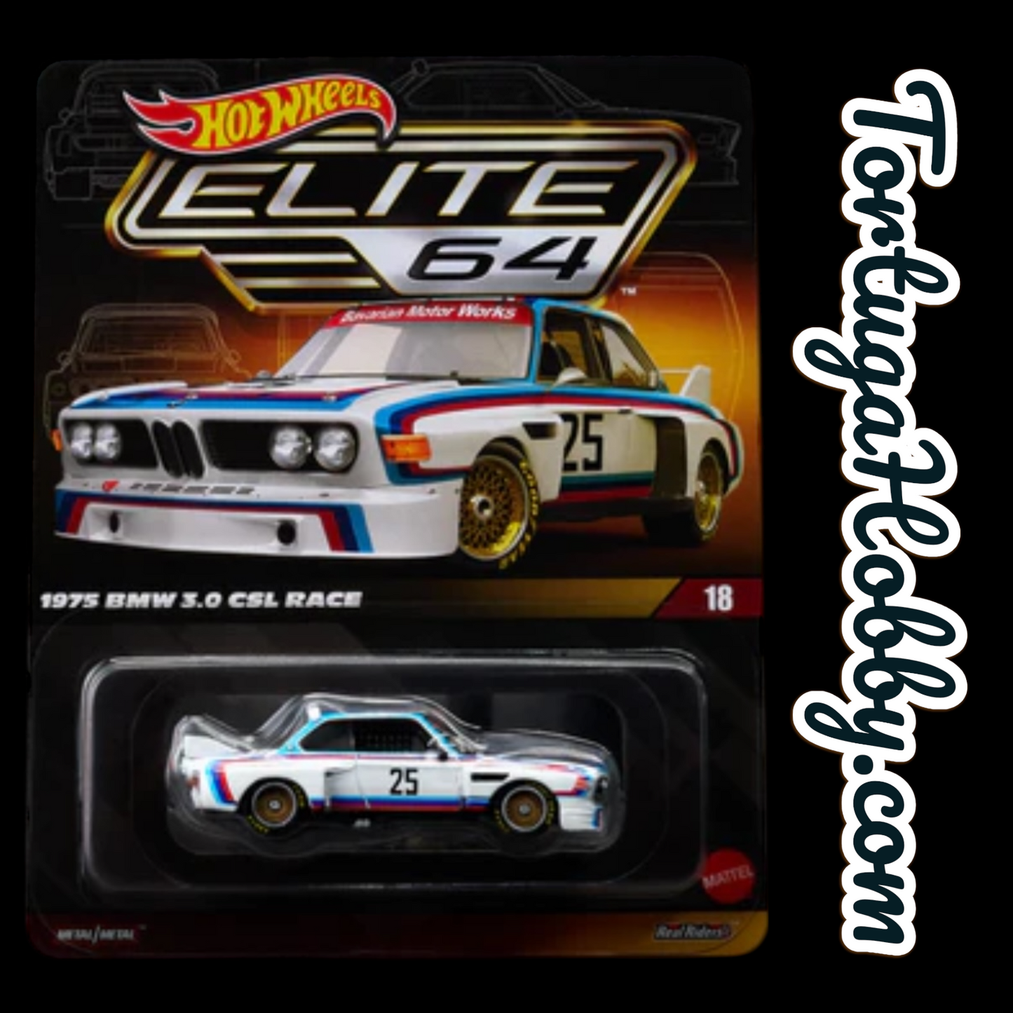 2025 - Hot Wheels Elite 64 1975 BMW 3.0 CSL Race Elite