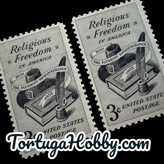 1957 - 300th Anniversary Of Flushing Remonstrance - 3-Cent Stamp - 2 Stamps
