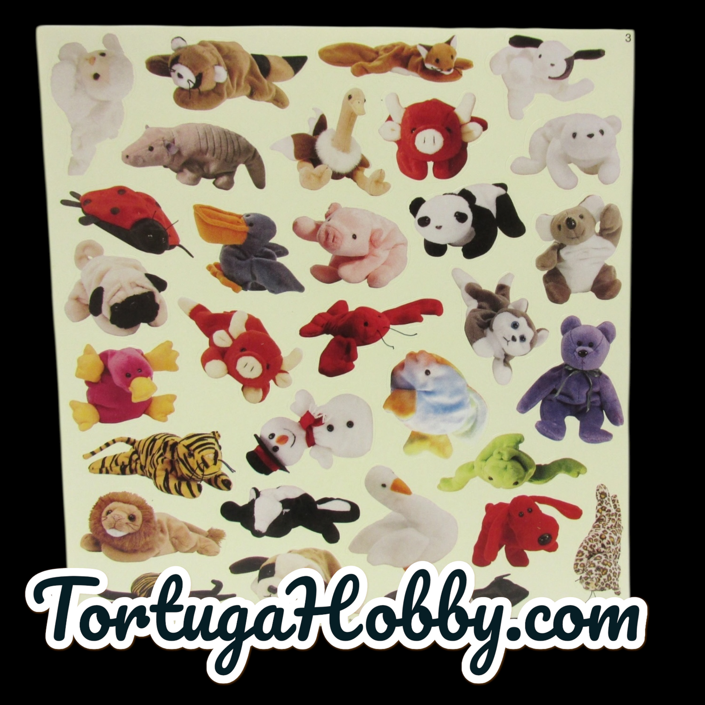 2000 - TY Official Club Stickers 1st Edition - Mint, FIVE (5) Sheets 1-5 W/ Extra Pg 4