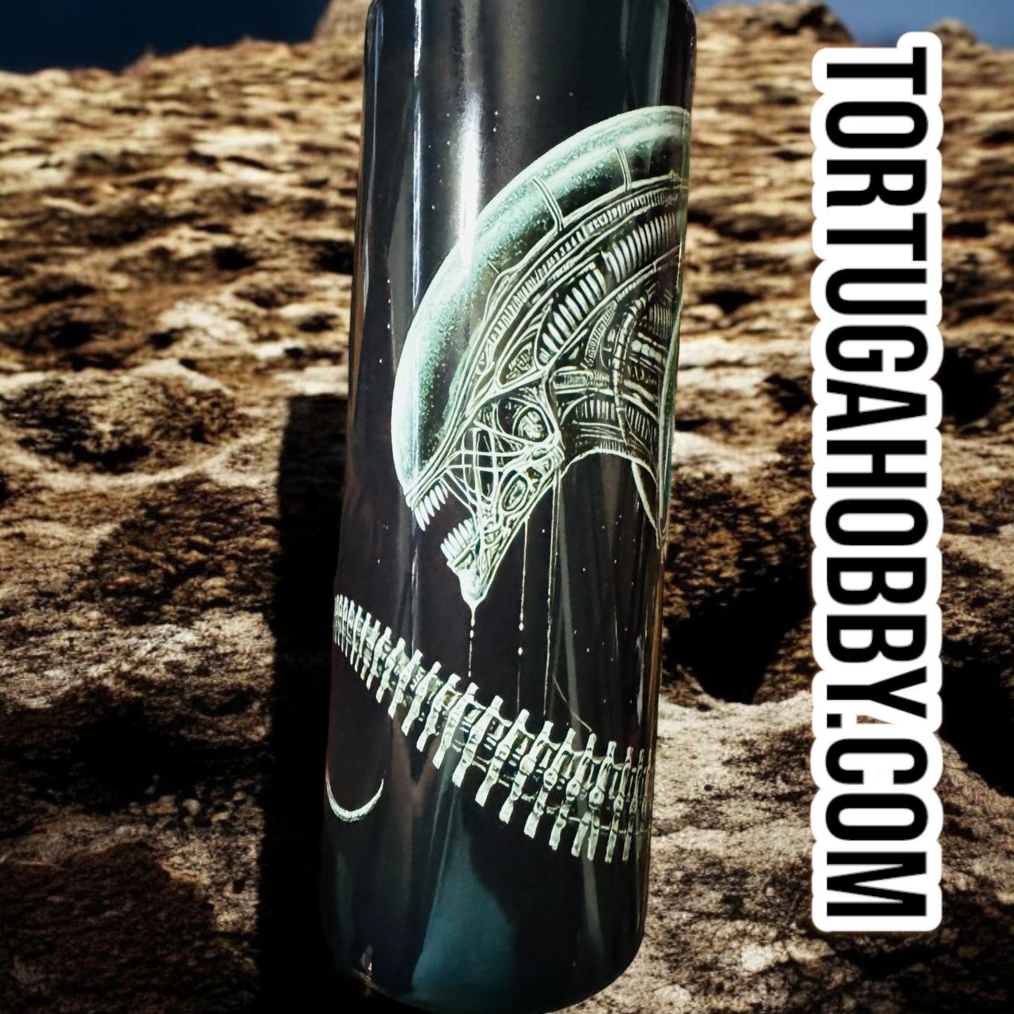 Tumbler’s - Xenomorph Alien Original Art - Thin Stainless Steel 20oz Tumbler