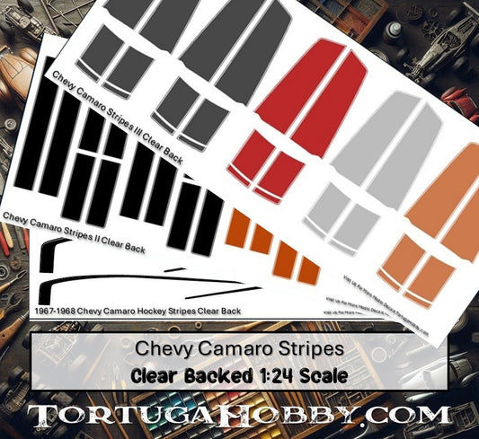 Camaro Water Slide Decals - 1:24 scale - Diecast, Models, RC or Derby