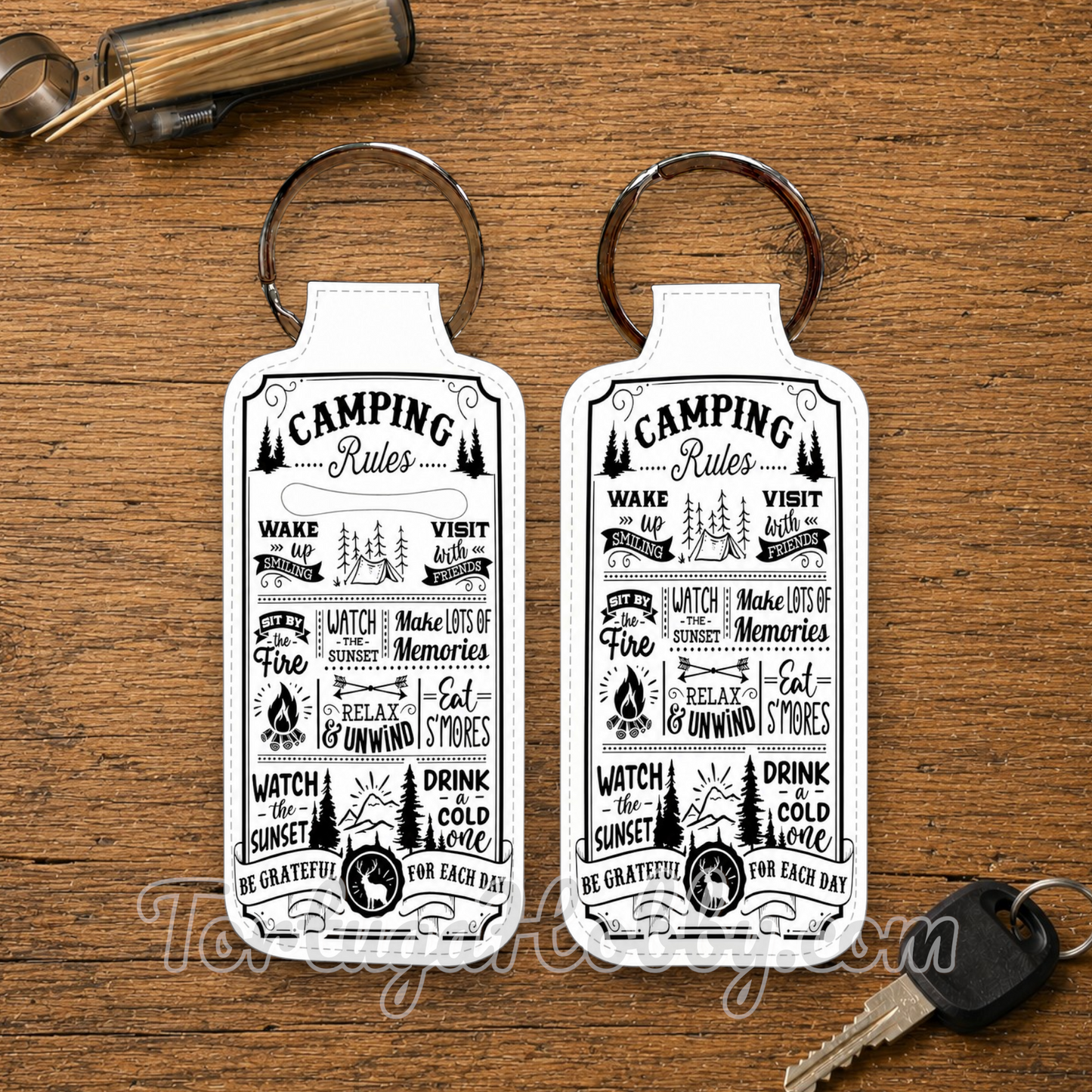 Toothpick Buddys™ Keychain Toothpick Holder | Portable Toothpick Cases