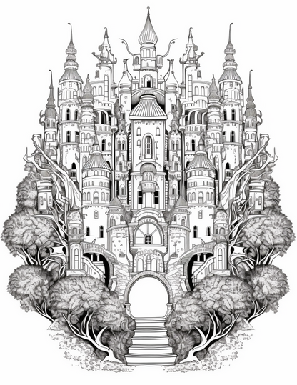 Distant Fantasy Lands Coloring Book (Digital)