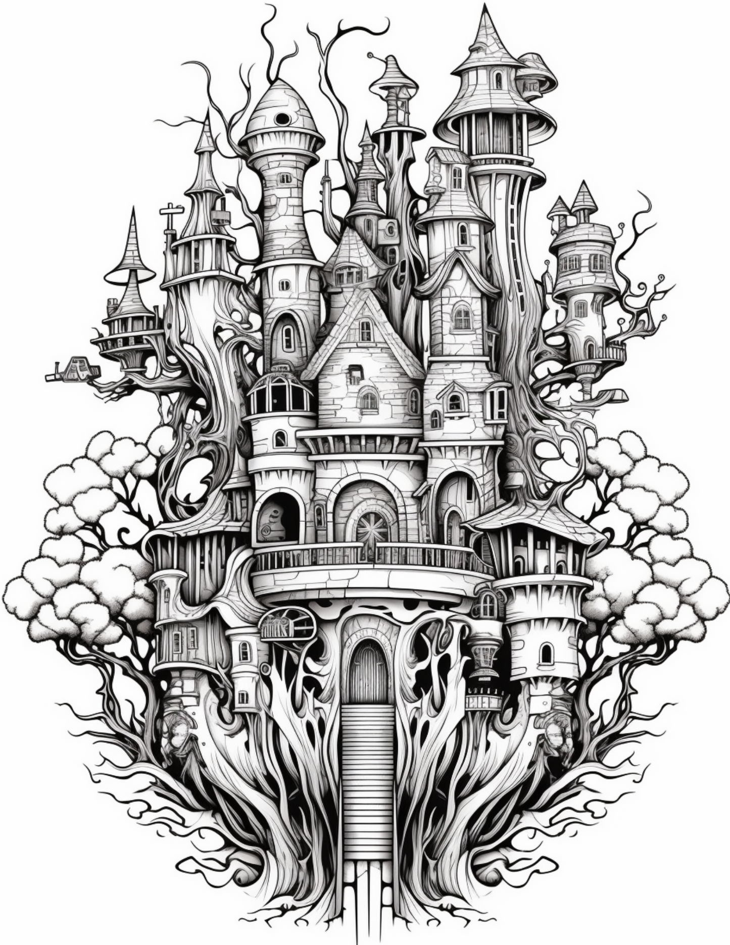 Coloring Book - Distant Fantasy Lands Coloring Book