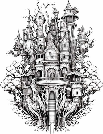 Distant Fantasy Lands Coloring Book (Digital)