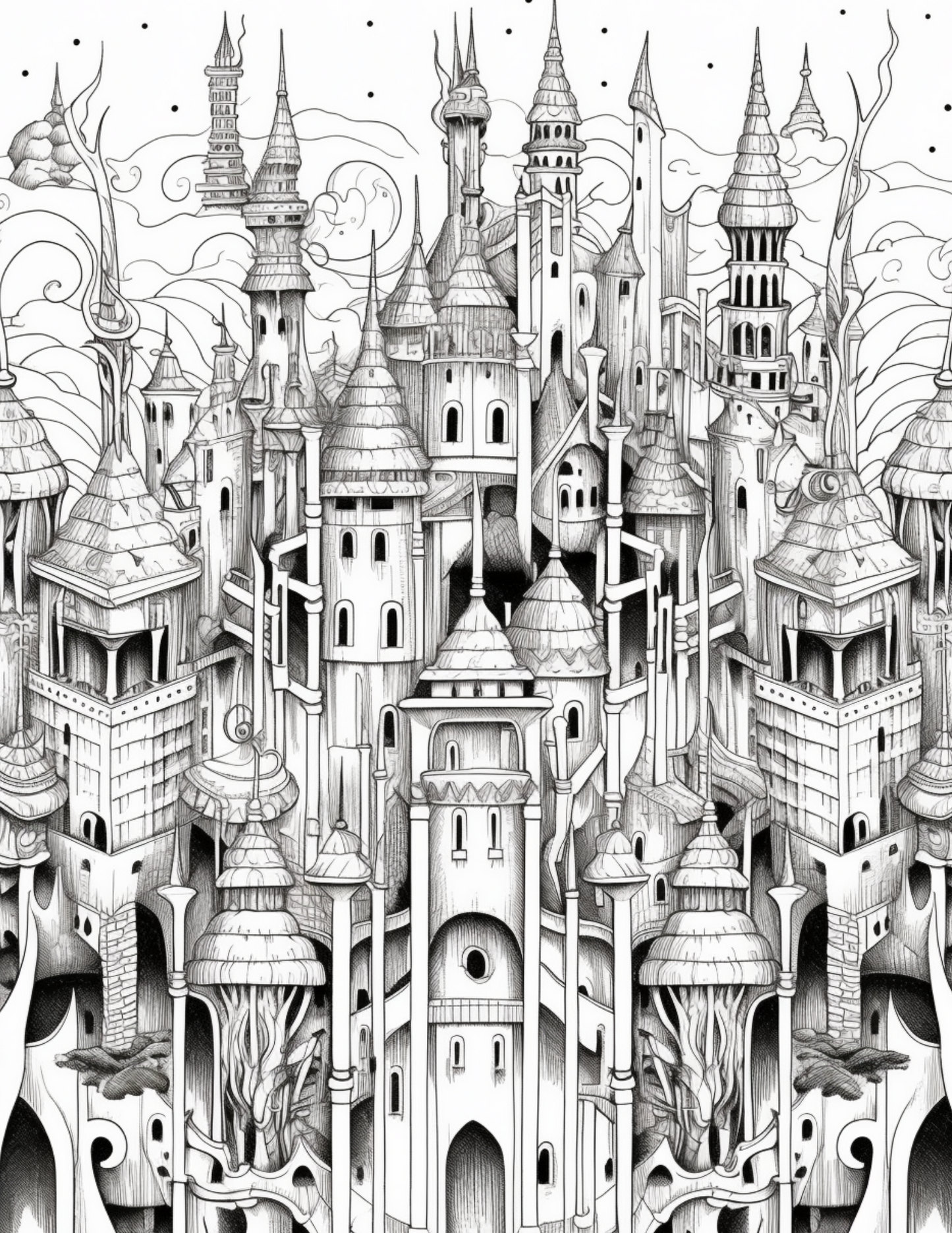 Coloring Book - Distant Fantasy Lands Coloring Book