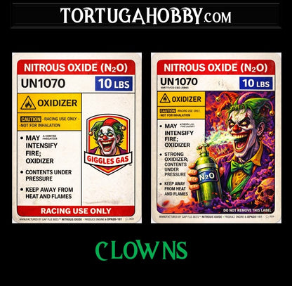 NOS Bottle Nitrous Oxide Racing Label Decals Stickers