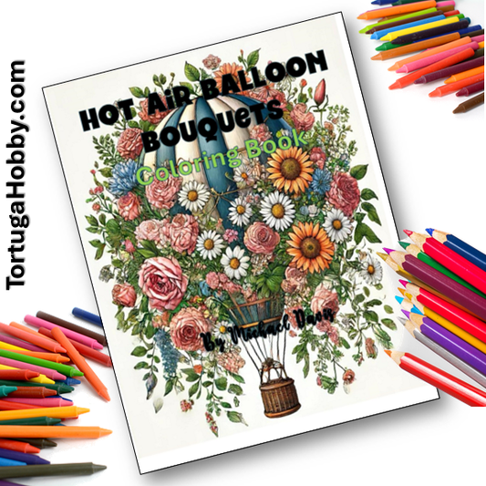 Coloring Book - Hot Air Balloon Bouquets