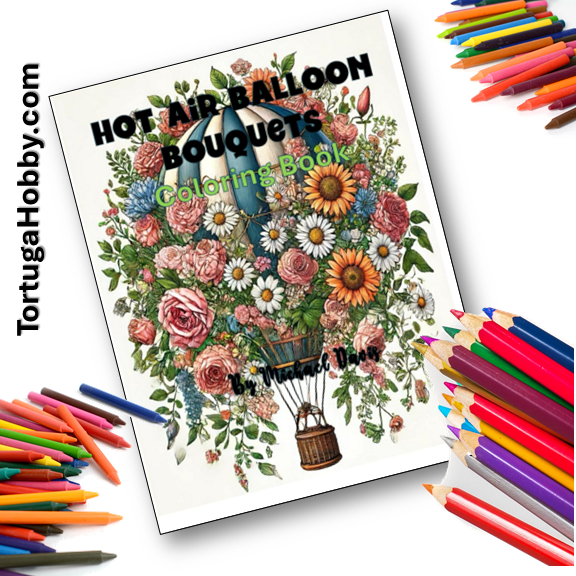 Coloring Books - Hot Air Balloon Bouquets (Digital)