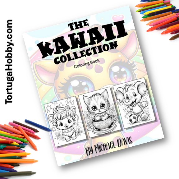 The Great Kawaii Collection Coloring Book from Tortuga Hobby Works