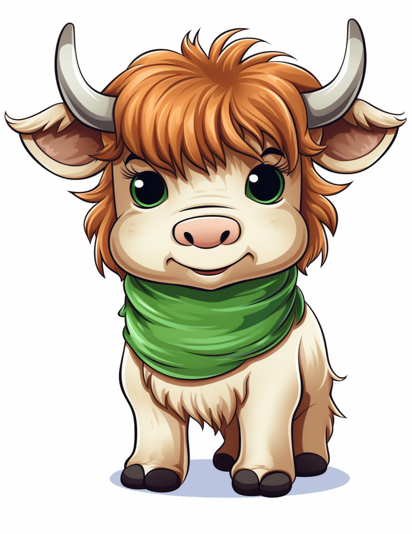 Coloring Book - Adorable Kawaii Cows Coloring Book