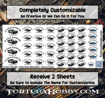 Custom Garage Decals - Your Very Own Garage - Totally Your Way