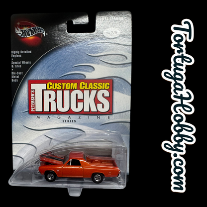 2 Hot Wheels 100% Petersen's Custom Classic Trucks '59 El Camino Real Riders