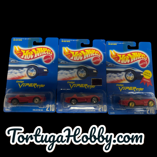 1991 - Hot Wheels - Mainline - Dodge Viper RT - 3 Car Set
