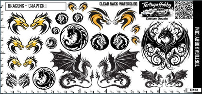 Dragons - Chapter I - Water Slide Decals for Models, Derby and Crafts