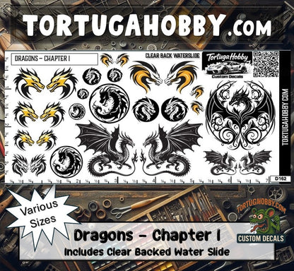 Dragons - Chapter I - Water Slide Decals for Models, Derby and Crafts