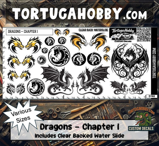 Dragons - Chapter I - Water Slide Decals for Models, Derby and Crafts