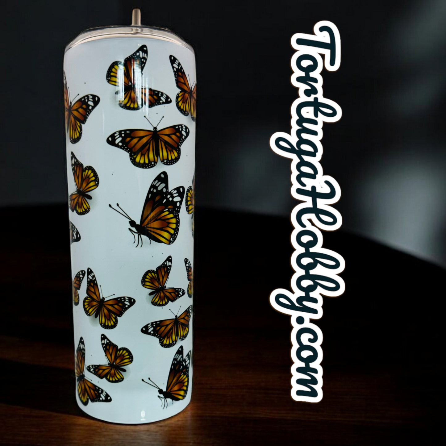 Tumbler’s - Monarch Butterflies - Thin Stainless Steel 20oz Tumbler