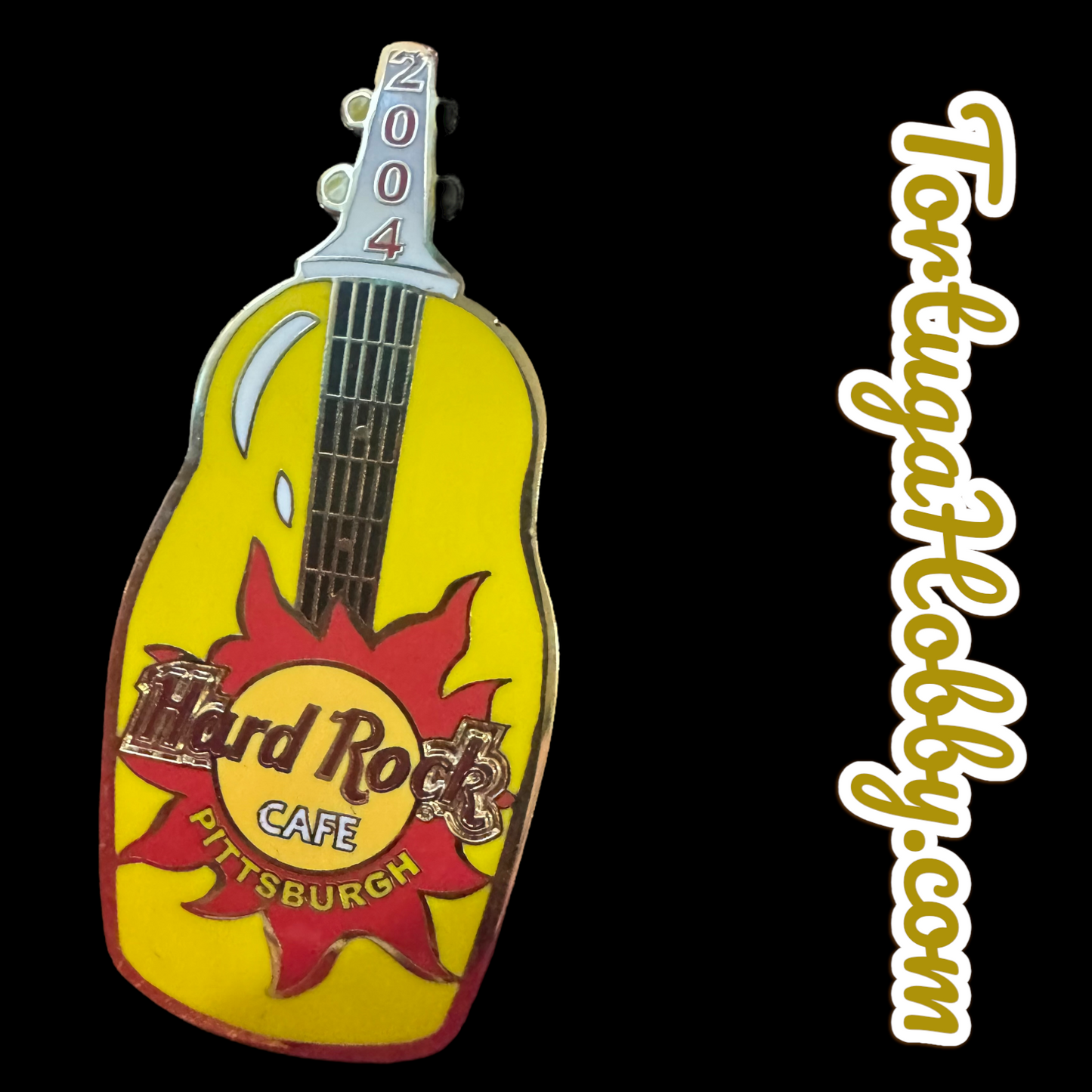 2004 - Hard Rock Cafe - 2 Pin Set - Ketchup & Mustard - Pittsburgh