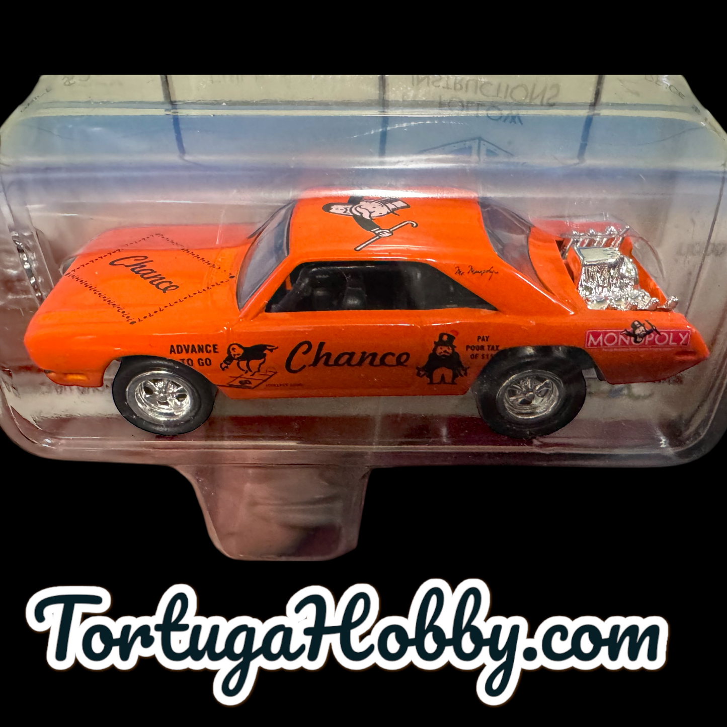 1991 - Johnny Lightning- Monopoly- Chance - Dodge Dart With Game Token