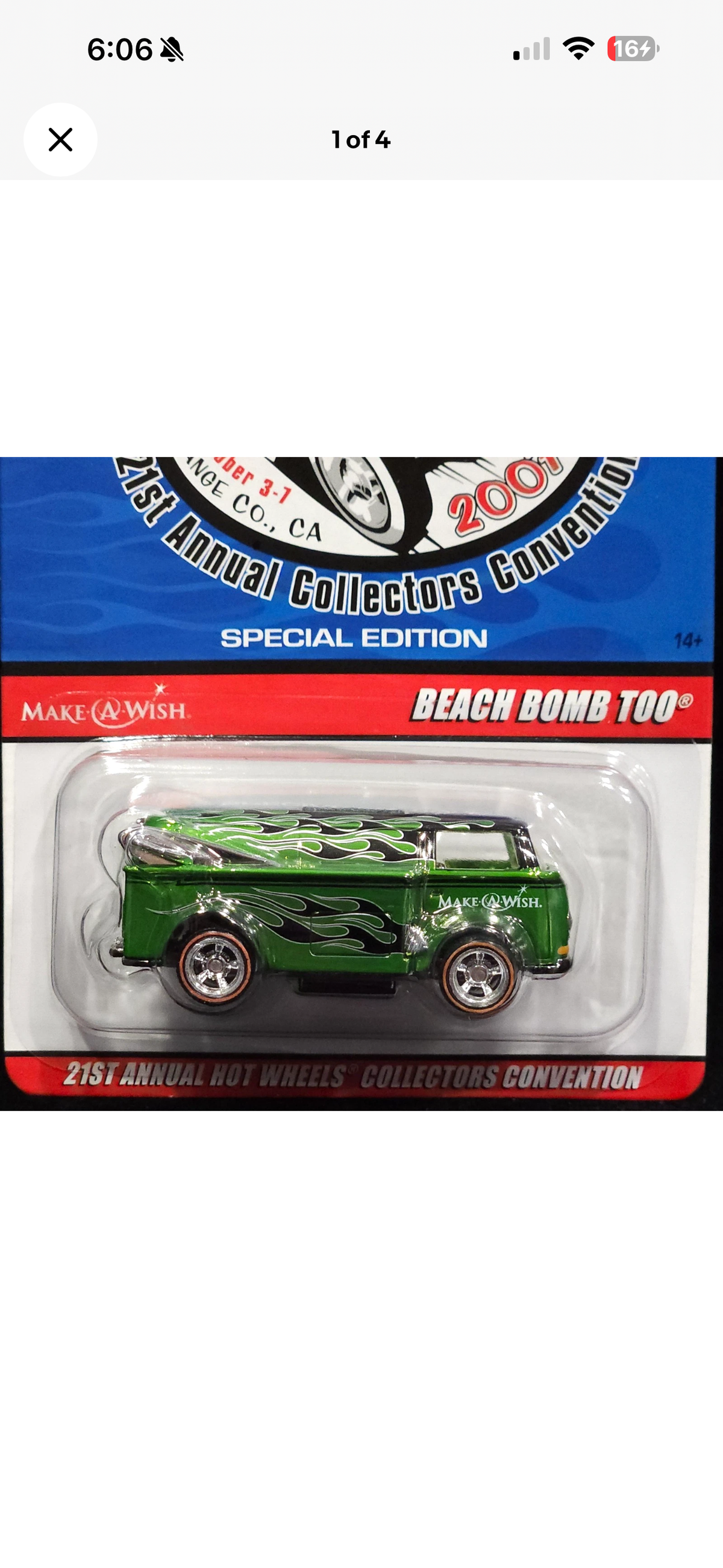 2007 - Hot Wheels Beach Bomb Too 21st Annual Collectors Convention Car 1 of 3000