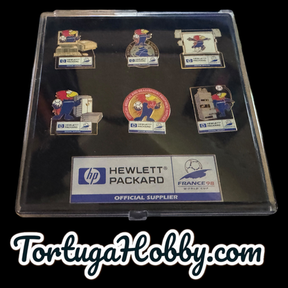1998 FIFA World Cup - France - Hewlett Packard Sponsor Pin Set W Footix