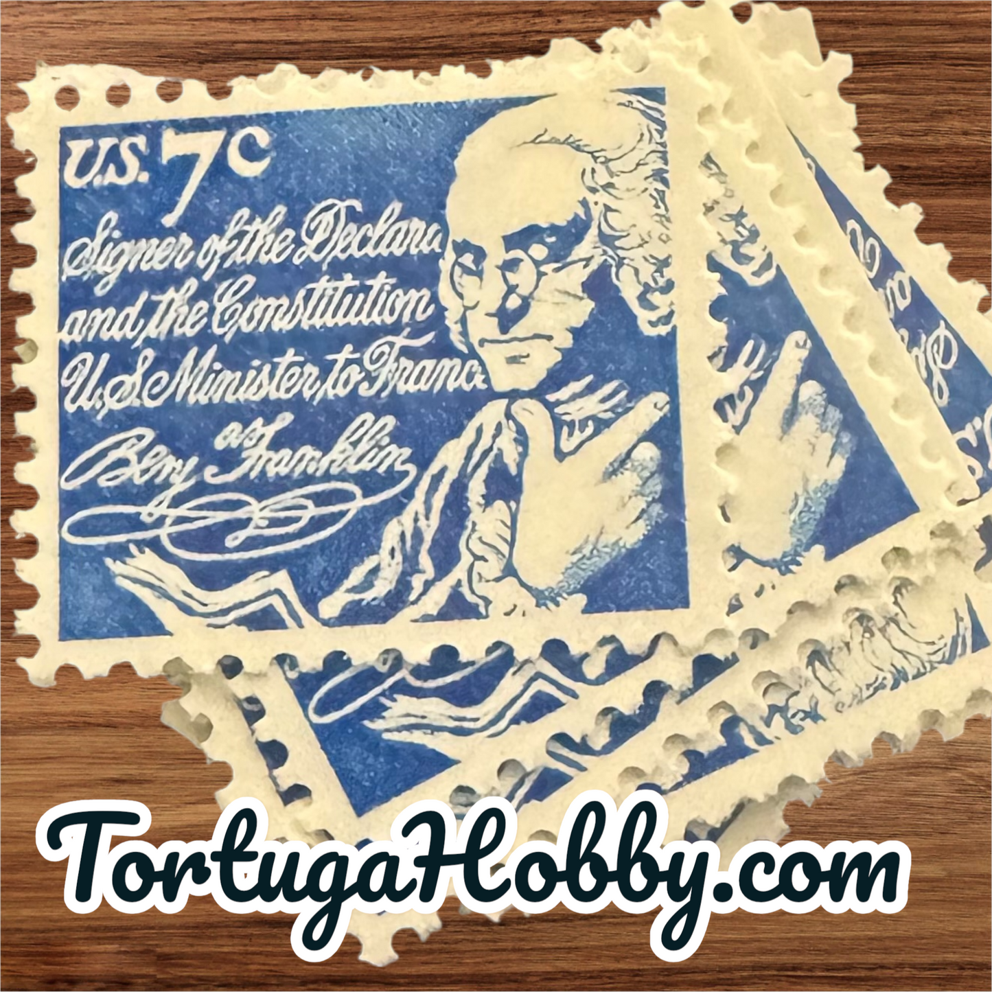 1970 - Benjamin Franklin - 7 Cent Stamp - Signer Of Declaration Of Independence