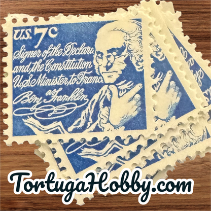 1970 - Benjamin Franklin - 7 Cent Stamp - Signer Of Declaration Of Independence