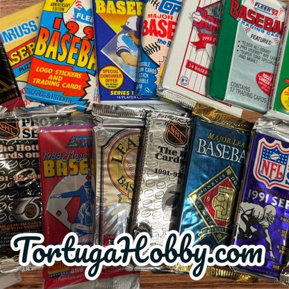No Gimmicks - 20 Sealed Vintage Sports Packs. Only 50 Cents A-Piece!!!